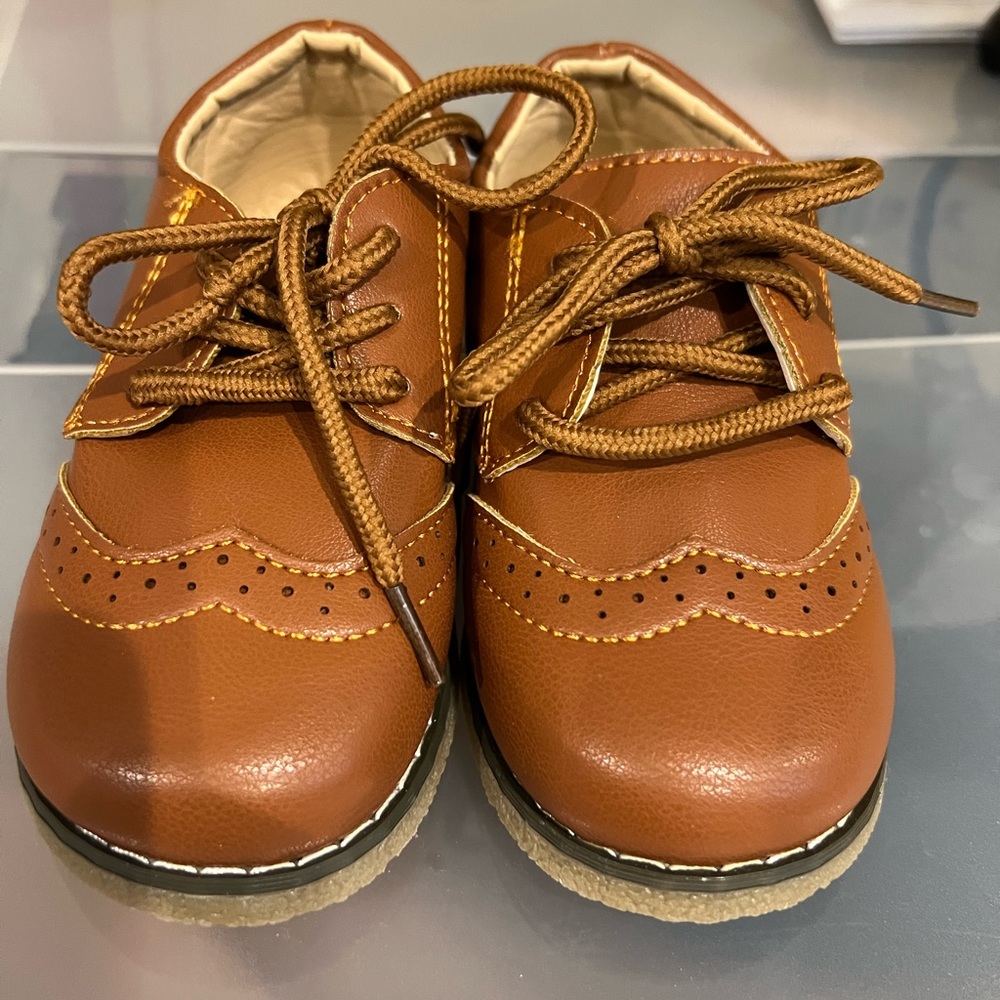 NEW- Meckior Toddler Boys Kid Oxford Shoes